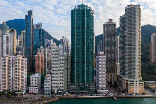 Photo of Private housing of Hong Kong from drone view