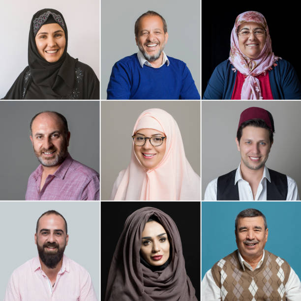 Muslim people headshots, Group of people Muslim people headshots, Group of people different religion stock pictures, royalty-free photos & images