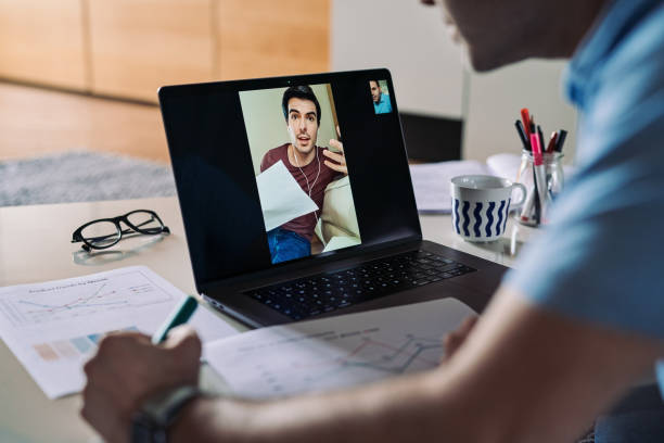 istock Discussing the business on a video call 1220400571