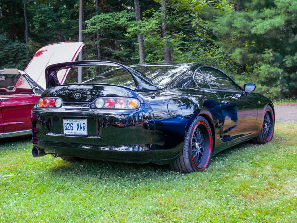 toyota supra 1993 - old cars audio fotografías e imágenes de stock