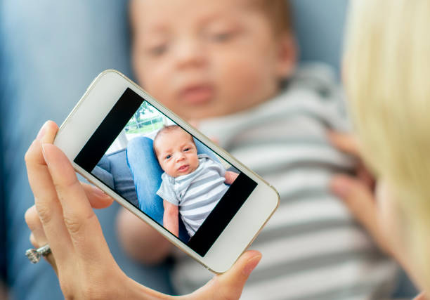istock Mother and newborn son 1220409143
