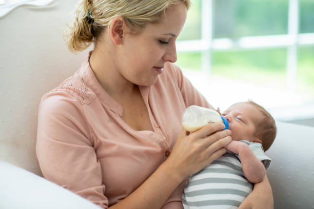 istock Mother and newborn son 1220409684
