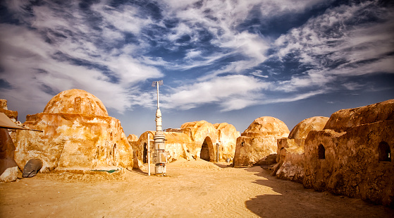 Star Wars film set from the Sahara, Tunisia