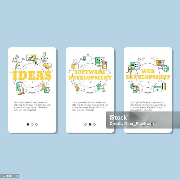 Creative Idea Web Development And Software Development Stock ...