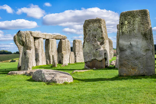 istock Stonehenge Closeup on a Bright Summer Day 1220411590