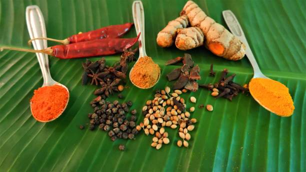 istock indian kerala assorted set of spices and curry powder 1220411659