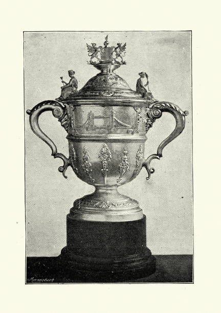 istock Silver cup commemorating the opening of Tower Bridge, London 1220412065