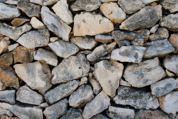 istock Wall of large natural stones. 1220413287