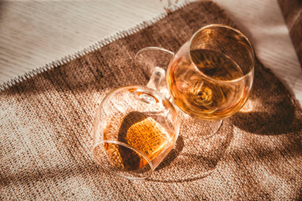 istock Brandy, Konya, a glass of whiskey on the table 1220415409