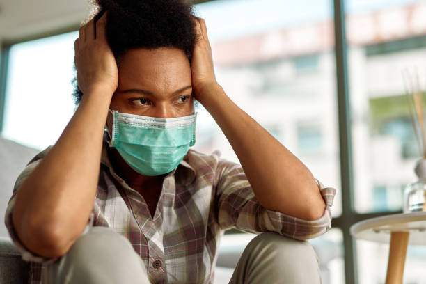 istock She's trying to keep the sanity during virus epidemic! 1220415713