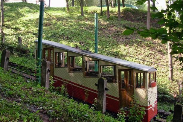 istock Cable car to Aleksotas hill forest 1220424949