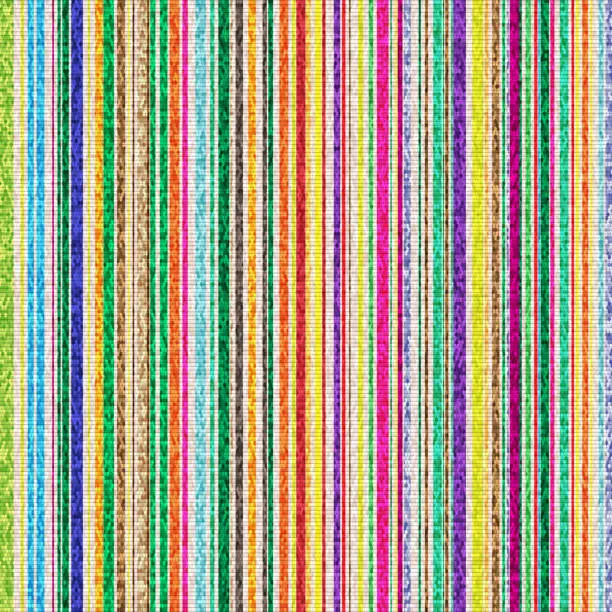 Vector illustration of abstract stripes background with colorful lines as textile or texture