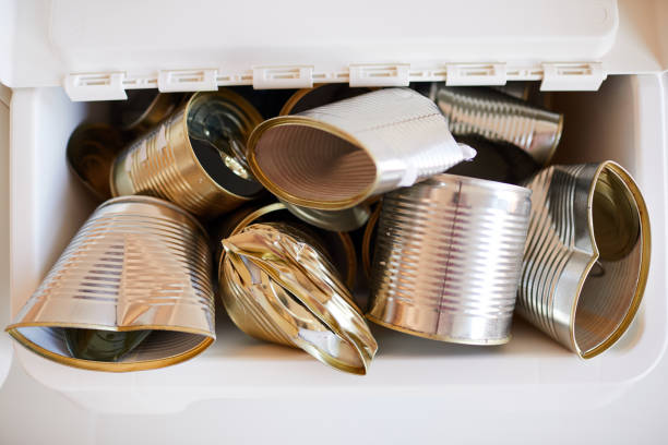 istock Recycling Metal Cans Background 1220429947
