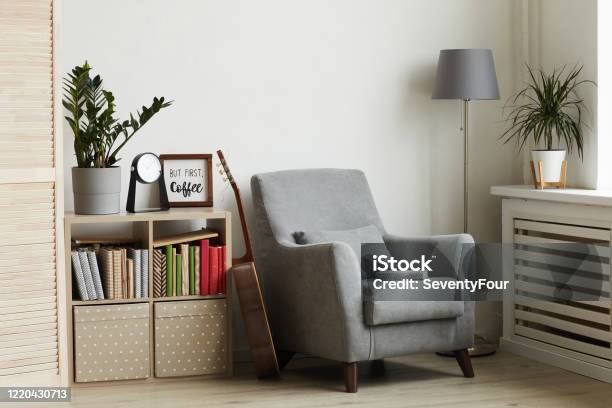 Inviting Reading Nook Stock Photo - Download Image Now - Corner, Domestic Life, Domestic Room