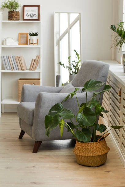 istock Cozy Armchair in Modern Scandinavian Design 1220430738