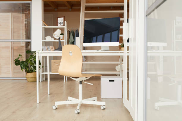 istock Home Office in Modern Apartment Interior 1220430759