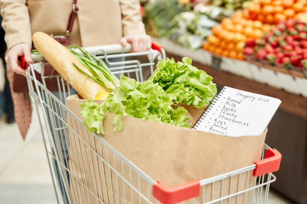istock Shopping Cart Close Up 1220431026