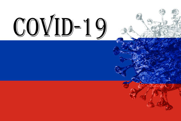 istock STOP Covid-19, Flag Russia 1220431095