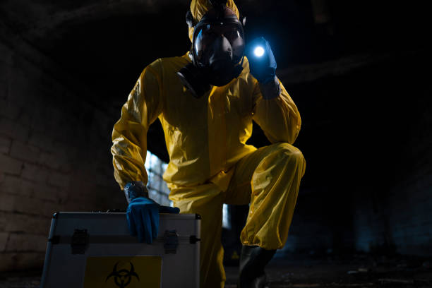 istock Biochemist on a dangerous mission 1220432072