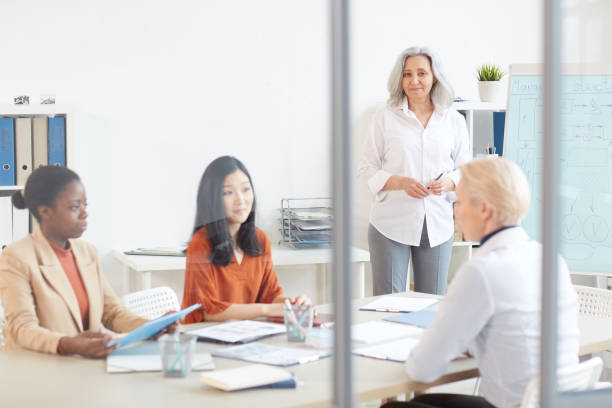 istock Female Team Meeting in Office 1220432531