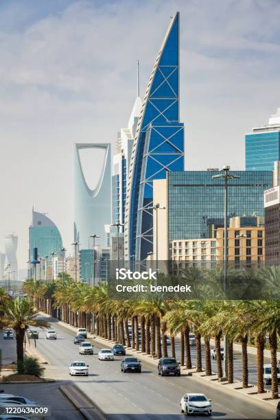 Modern Skyline Of Riyadh Saudi Arabia Stock Photo - Download Image Now - Saudi Arabia, Riyadh, Urban Skyline