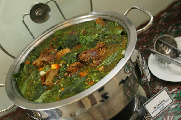 Stewed duck with tucupi sauce and pepper ( pato no tucupi)- traditional brazilian dish