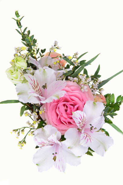 istock White and pink small bouquet 1220435819