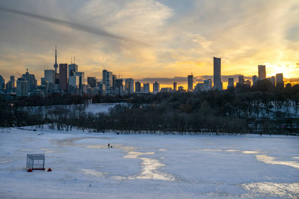 istock Toronto skyline at sunset in Winter 1220438103