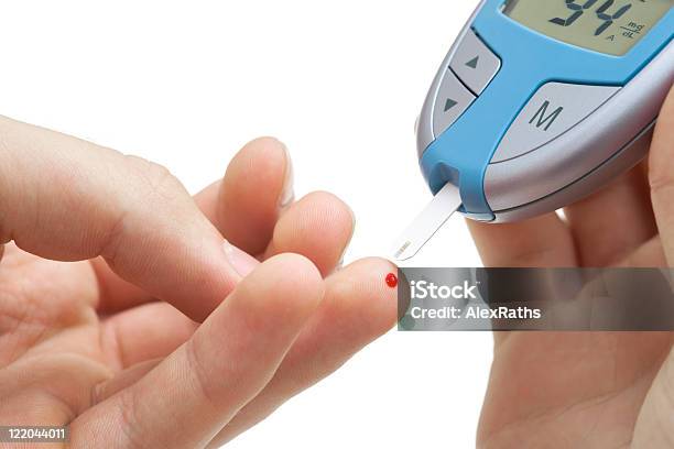 Glucose Levelbluttest Stockfoto und mehr Bilder von Ausrüstung und Geräte - Ausrüstung und Geräte, Blut, Bluttest