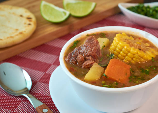 istock beef sancocho typical dish from venezuela, soup with meat and vegetables 1220446745