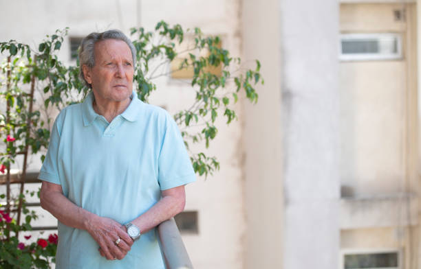 istock Grandfather stay at home. 1220447952