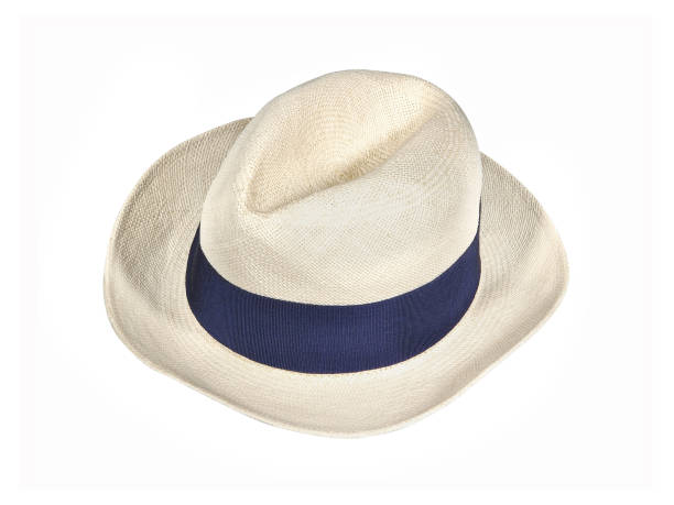 istock Male summer hat with blue ribbon 1220449508