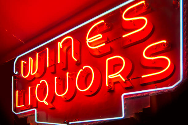 istock red wines and liquors neon lights on an interior wall 1220450600