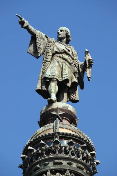istock Statue of Christopher Columbus in Barcelona 1220454117