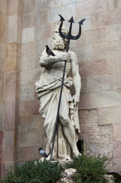istock Statue of Neptune in Barcelona 1220454171