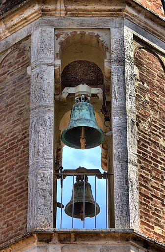 Ancient bell tower in Tuscany, Italy