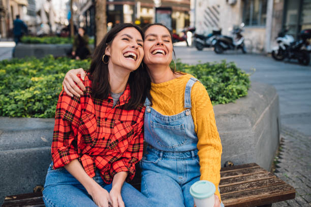istock Portrait of lovely twins 1220457833