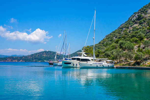 istock Gobun bay from Gocek, Fethiye, Turkey. 1220461696