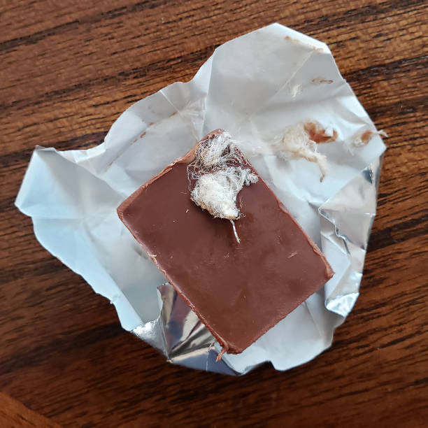 istock Chocolate Nugget with Foreign Substance Stuck To It 1220462597