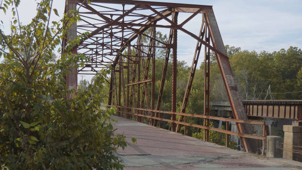 Original Route 66 Bridge from 1921 in Oklahoma Original Route 66 Bridge from 1921 in Oklahoma - USA 2017 tulsa landmark stock pictures, royalty-free photos & images