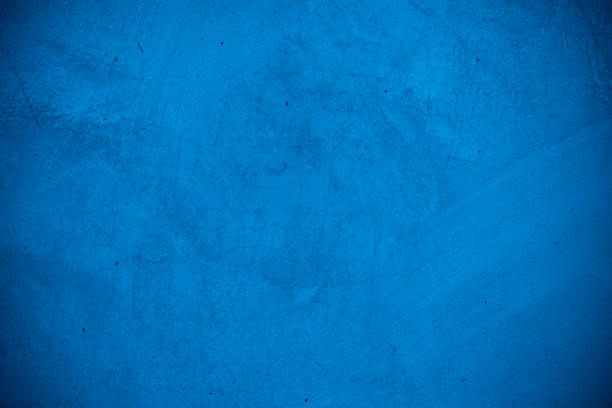 Old wall pattern texture cement blue dark abstract  blue color design are light with black gradient background.