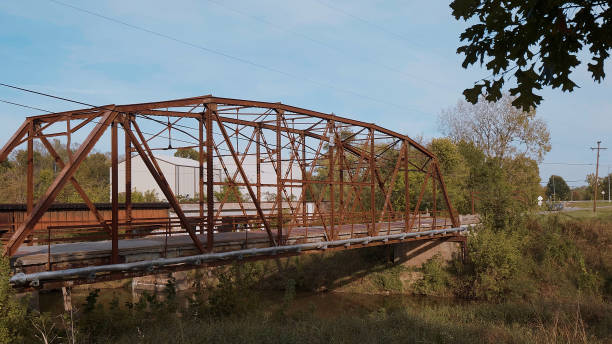 Original Route 66 Bridge from 1921 in Oklahoma Original Route 66 Bridge from 1921 in Oklahoma - USA 2017 tulsa landmark stock pictures, royalty-free photos & images
