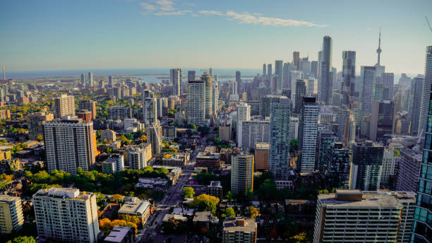 istock Toronto downtown towers illuminated sunset panorama Canada 1220464274
