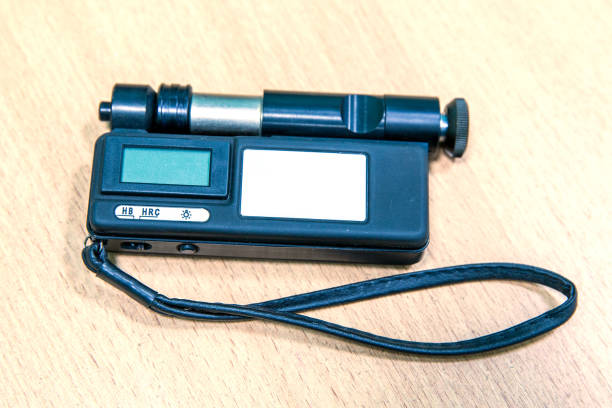 istock Hardness tester on a wooden surface 1220484710