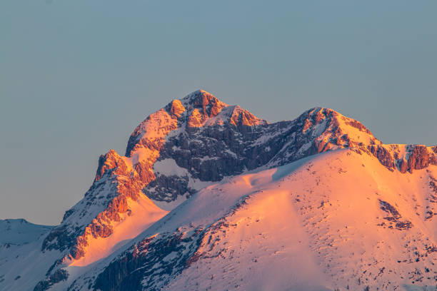 istock Sunlit mount Triglav from Bohinj valley 1220484829