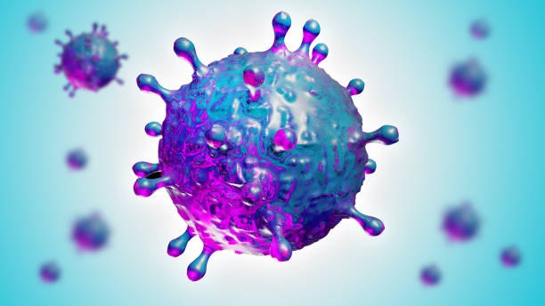 istock Coronavirus COVID 19 3D Rendering Illustration with Protein Spikes. 1220485587