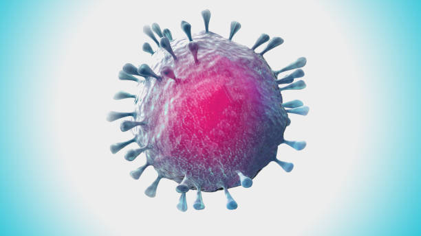 istock Coronavirus COVID 19 3D Rendering Illustration with Protein Spikes. 1220485593