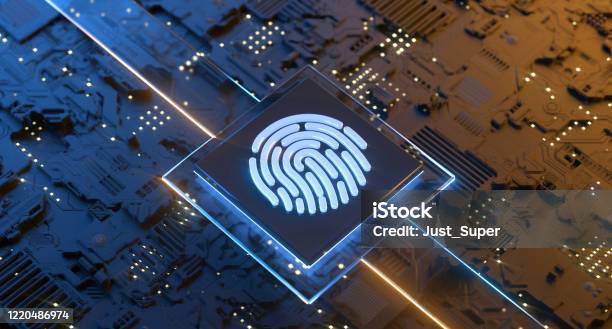 Digital Identity Scanner Cybersecurity Stock Photo - Download Image Now - Security, Identity, Network Security