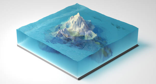 Iceberg Floating In Arctic Sea