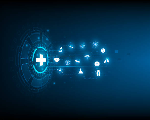 Health care icon medical technology and innovation concept design Health care icon medical technology and innovation concept design health technology stock illustrations
